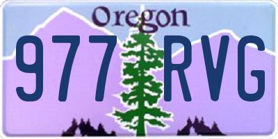 OR license plate 977RVG