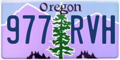OR license plate 977RVH