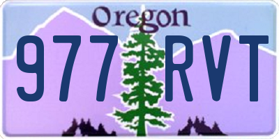 OR license plate 977RVT