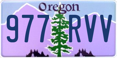 OR license plate 977RVV