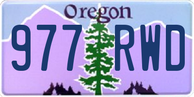 OR license plate 977RWD