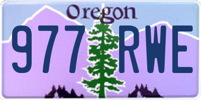 OR license plate 977RWE