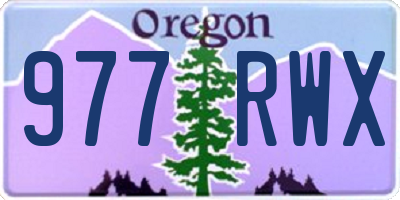 OR license plate 977RWX