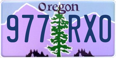 OR license plate 977RXO