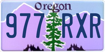 OR license plate 977RXR