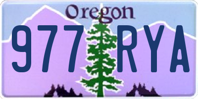 OR license plate 977RYA