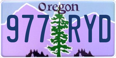 OR license plate 977RYD