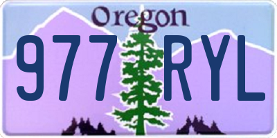 OR license plate 977RYL