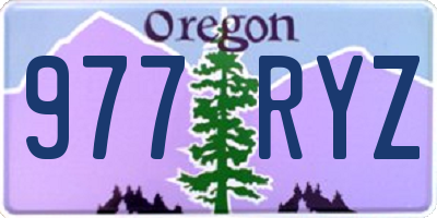 OR license plate 977RYZ