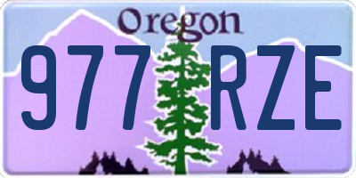 OR license plate 977RZE