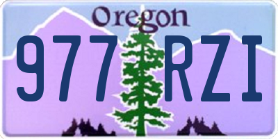 OR license plate 977RZI
