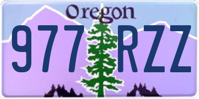 OR license plate 977RZZ