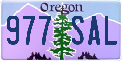 OR license plate 977SAL