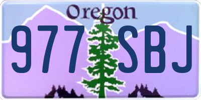 OR license plate 977SBJ