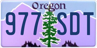 OR license plate 977SDT