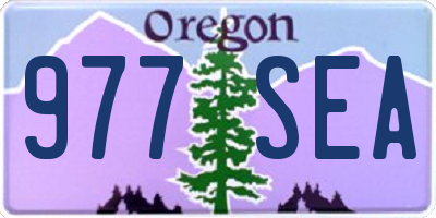 OR license plate 977SEA