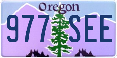 OR license plate 977SEE