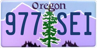 OR license plate 977SEI