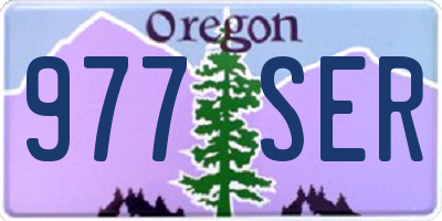 OR license plate 977SER