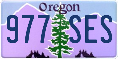 OR license plate 977SES