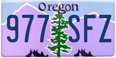 OR license plate 977SFZ