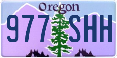 OR license plate 977SHH