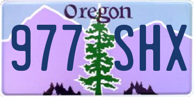 OR license plate 977SHX