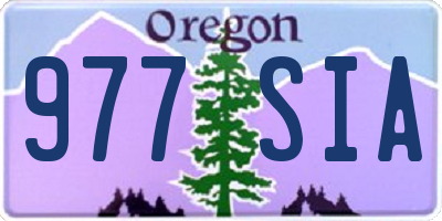 OR license plate 977SIA