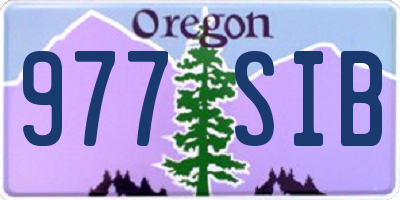OR license plate 977SIB