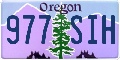 OR license plate 977SIH