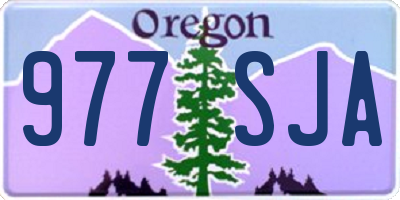 OR license plate 977SJA