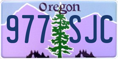 OR license plate 977SJC