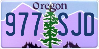 OR license plate 977SJD