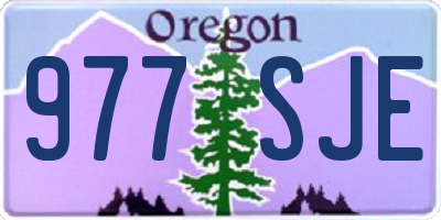 OR license plate 977SJE