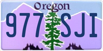 OR license plate 977SJI