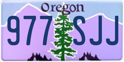 OR license plate 977SJJ