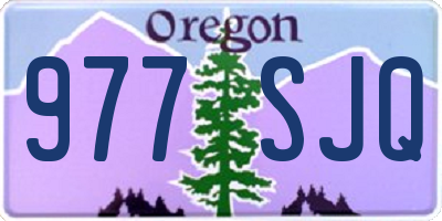 OR license plate 977SJQ