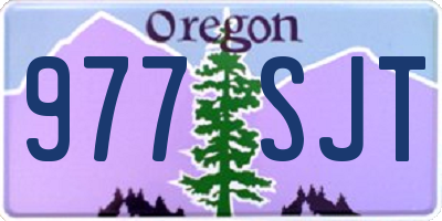 OR license plate 977SJT