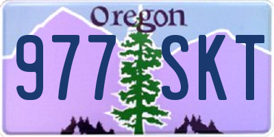 OR license plate 977SKT