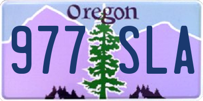 OR license plate 977SLA