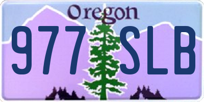 OR license plate 977SLB