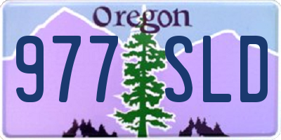 OR license plate 977SLD