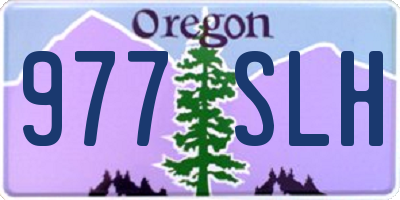 OR license plate 977SLH