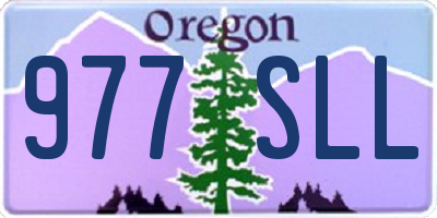 OR license plate 977SLL