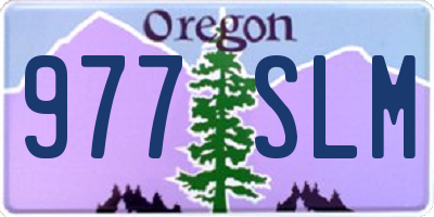 OR license plate 977SLM