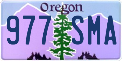 OR license plate 977SMA