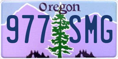 OR license plate 977SMG