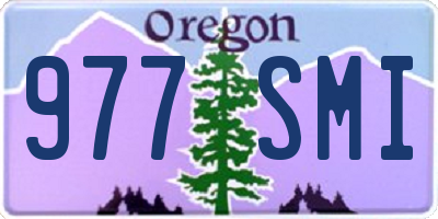 OR license plate 977SMI