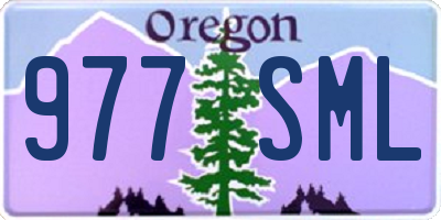 OR license plate 977SML
