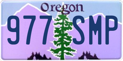 OR license plate 977SMP